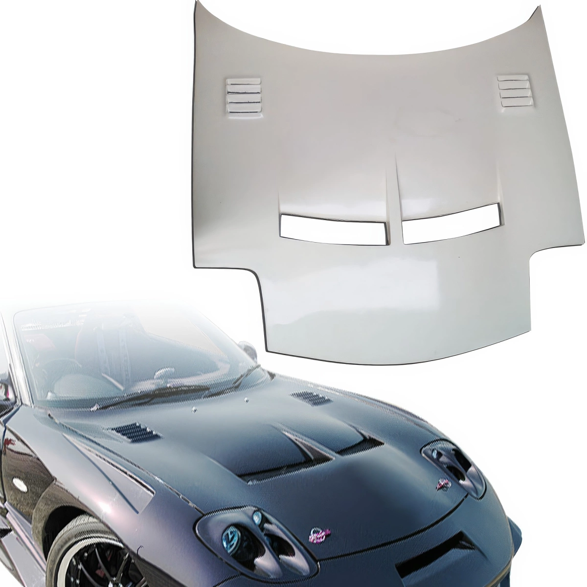 Modify your Mazda RX-7 1993 with our Exterior/Hoods - 7