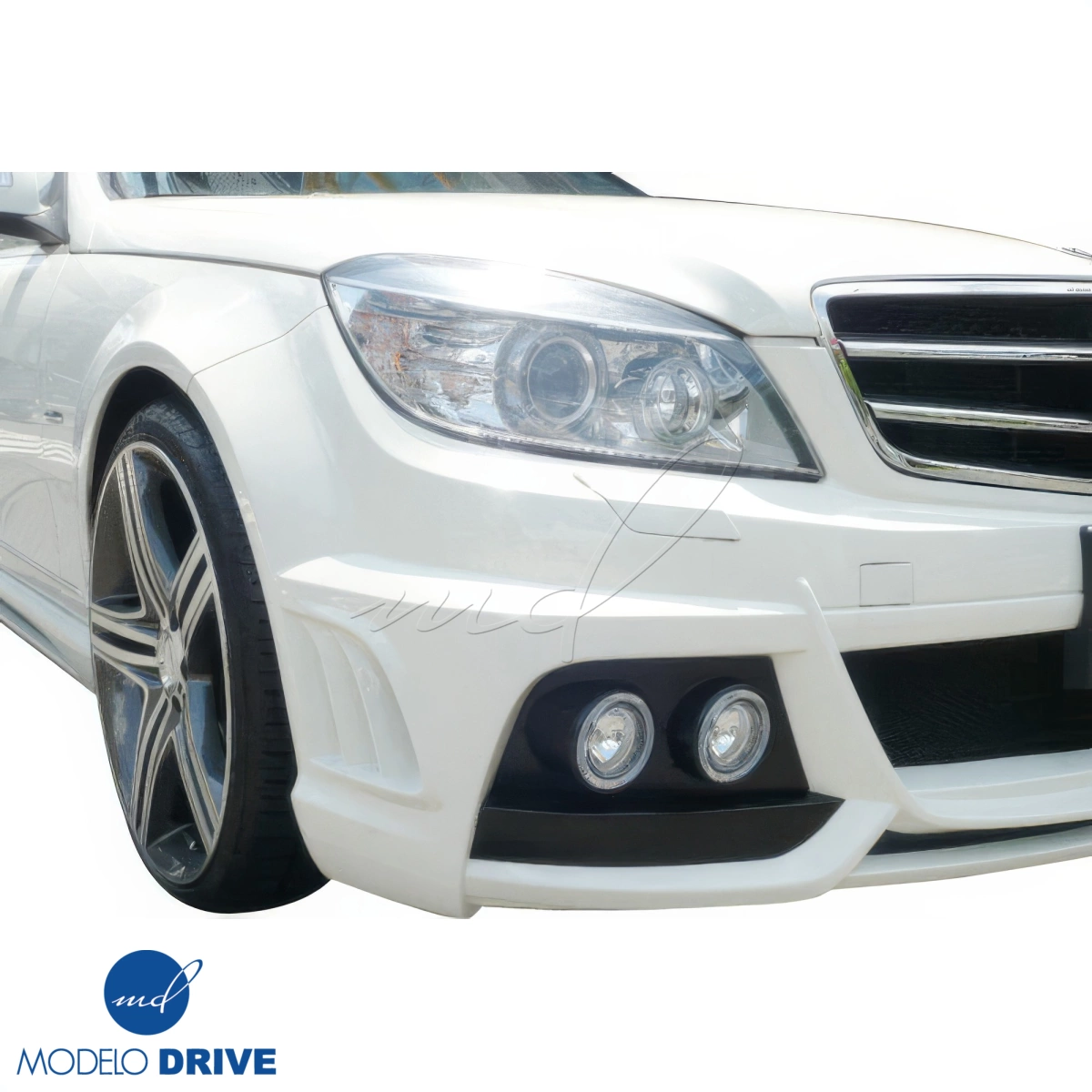 Modify your Mercedes-Benz C-Class 2008 with our Exterior/Front Bumpers - 5