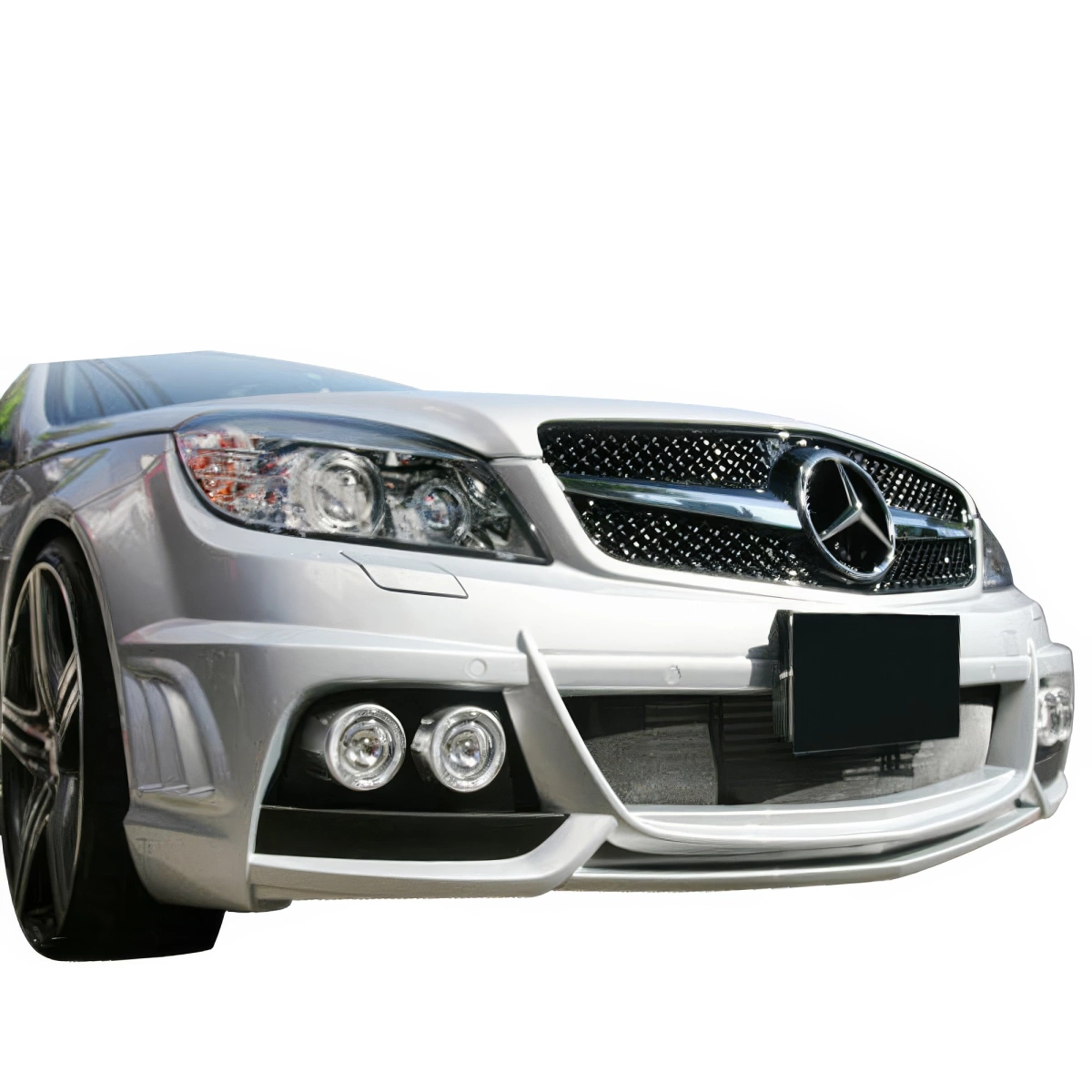 Modify your Mercedes-Benz C-Class 2008 with our Exterior/Front Bumpers - 7