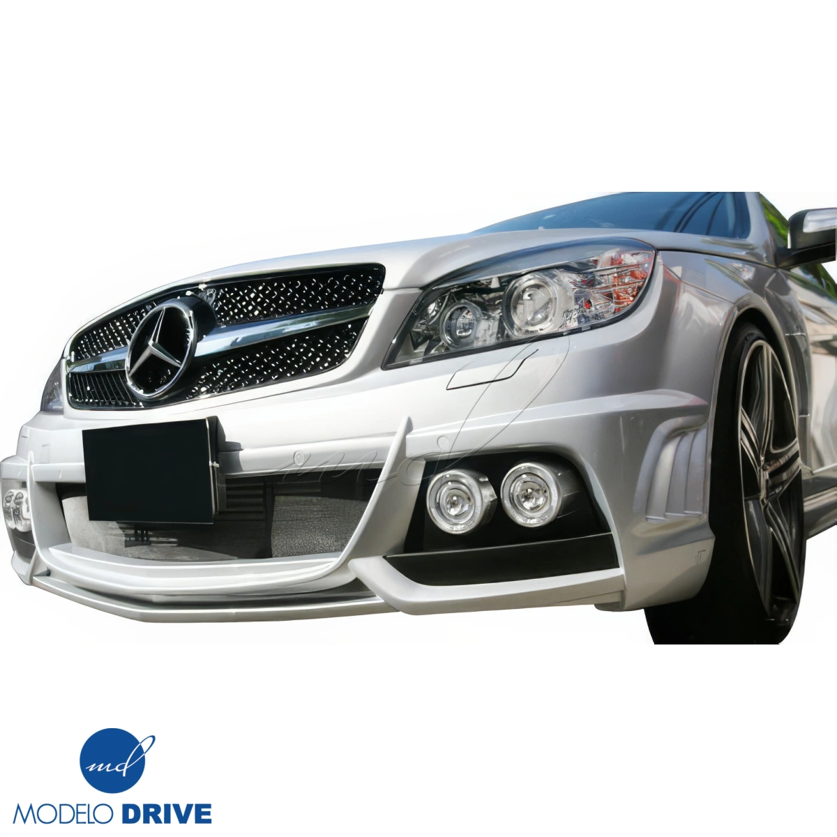 Modify your Mercedes-Benz C-Class 2008 with our Exterior/Front Bumpers - 8