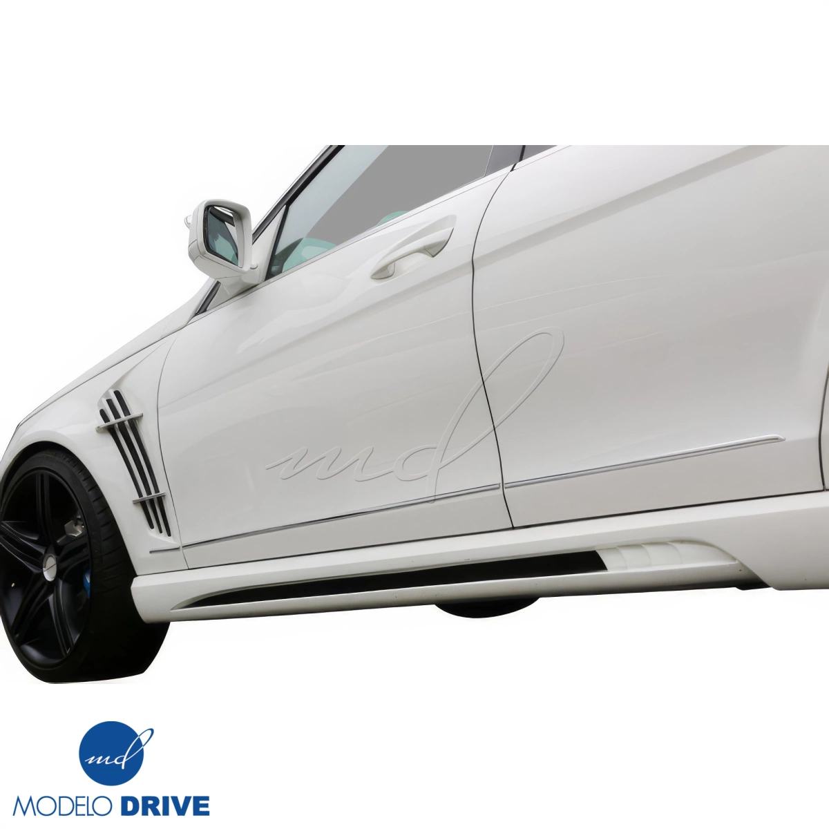 Modify your Mercedes-Benz C-Class 2008 with our Exterior/Side Skirts - 8