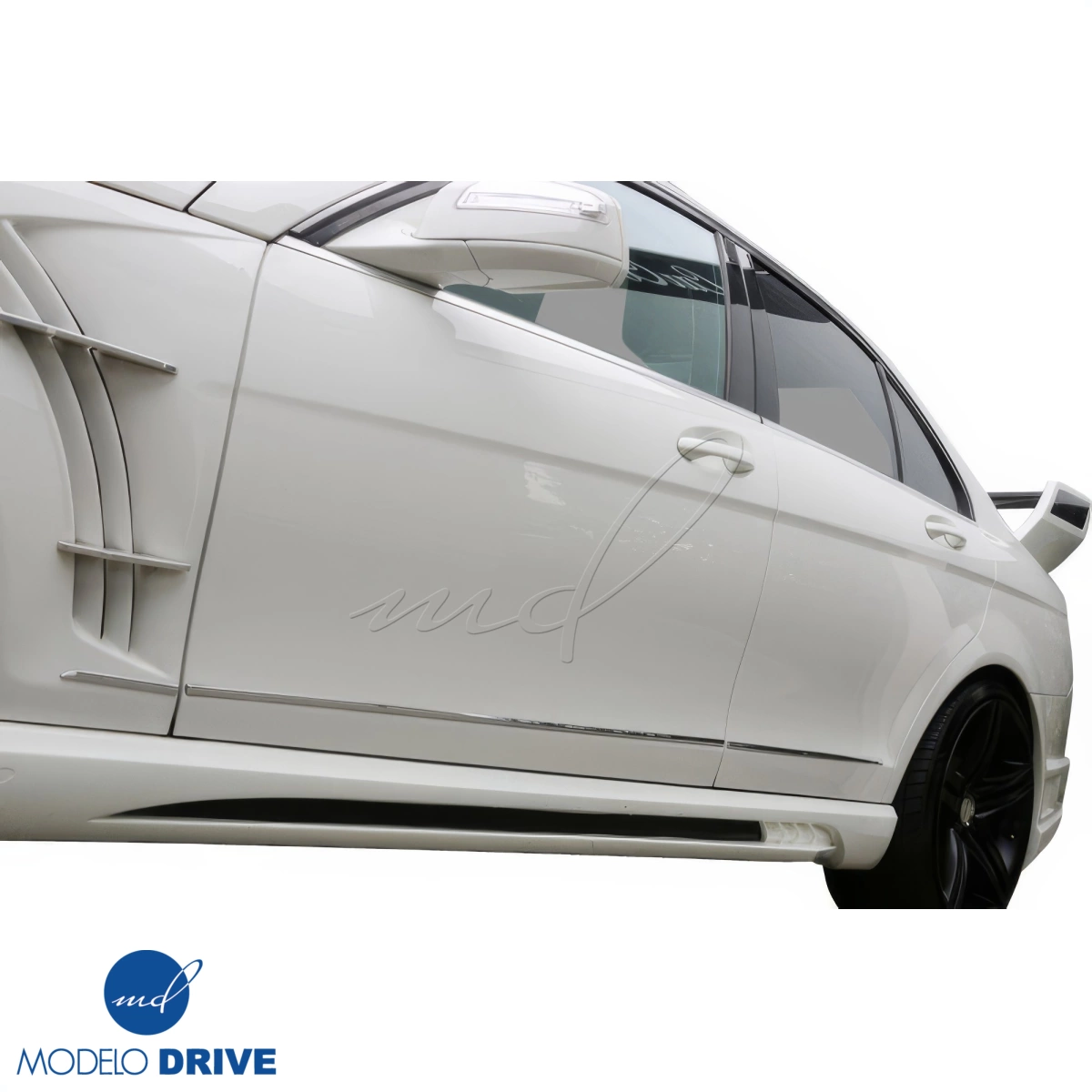 Modify your Mercedes-Benz C-Class 2008 with our Exterior/Side Skirts - 12