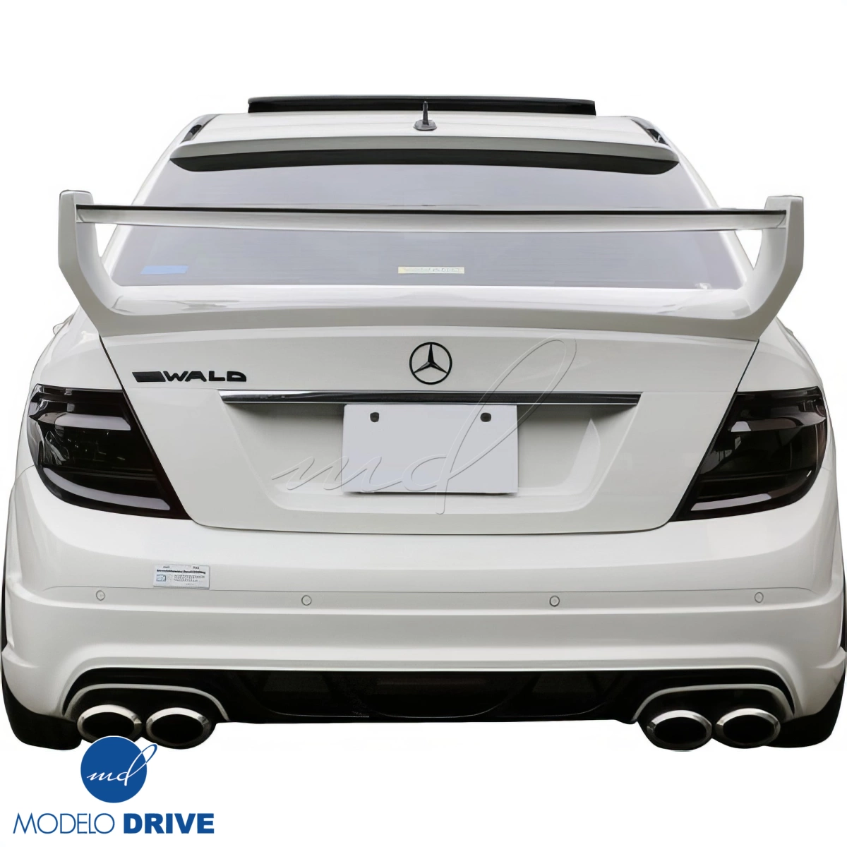 Modify your Mercedes-Benz C-Class 2008 with our Exterior/Rear Bumpers - 6