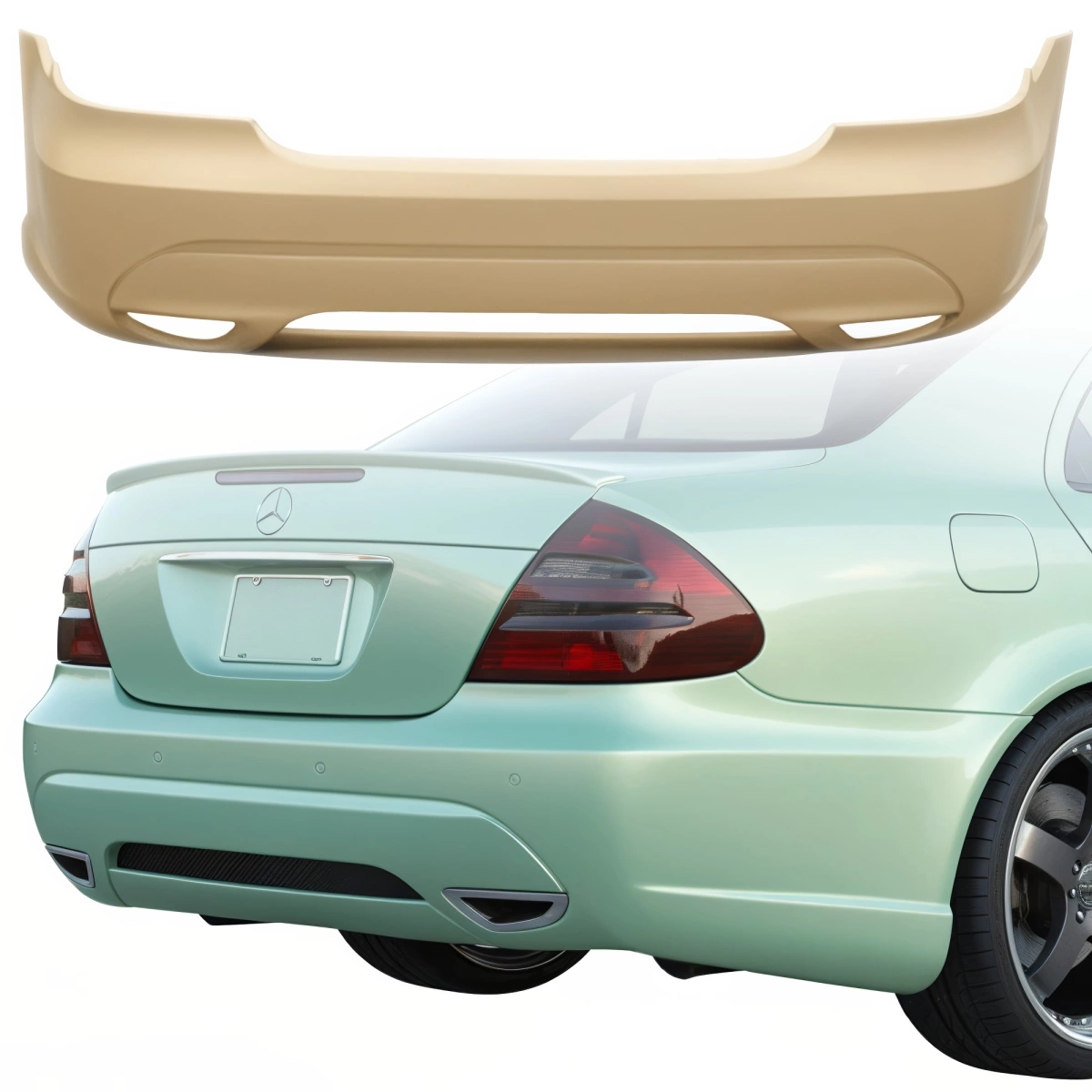 Modify your Mercedes-Benz E-Class 2003 with our Exterior/Rear Bumpers - 3