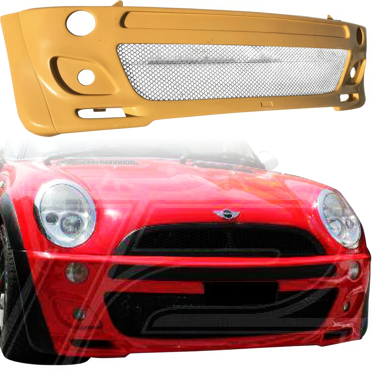 Modify your Mini Cooper 2002 with our Exterior/Front Bumpers - 8