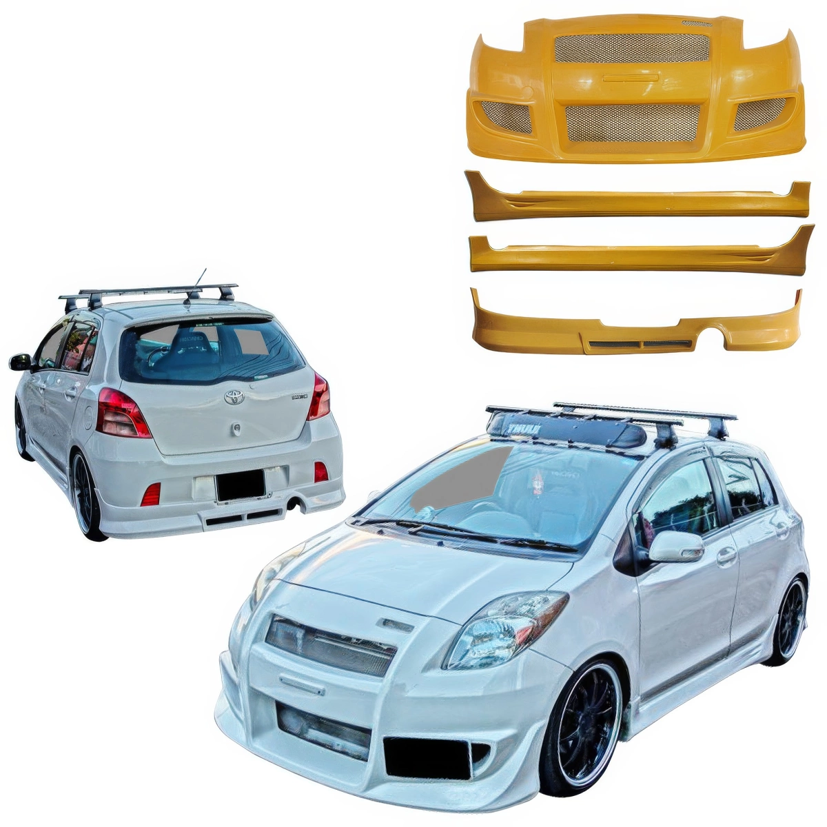 Modify your Toyota Yaris 2007 with our Exterior/Complete Body Kits - 1