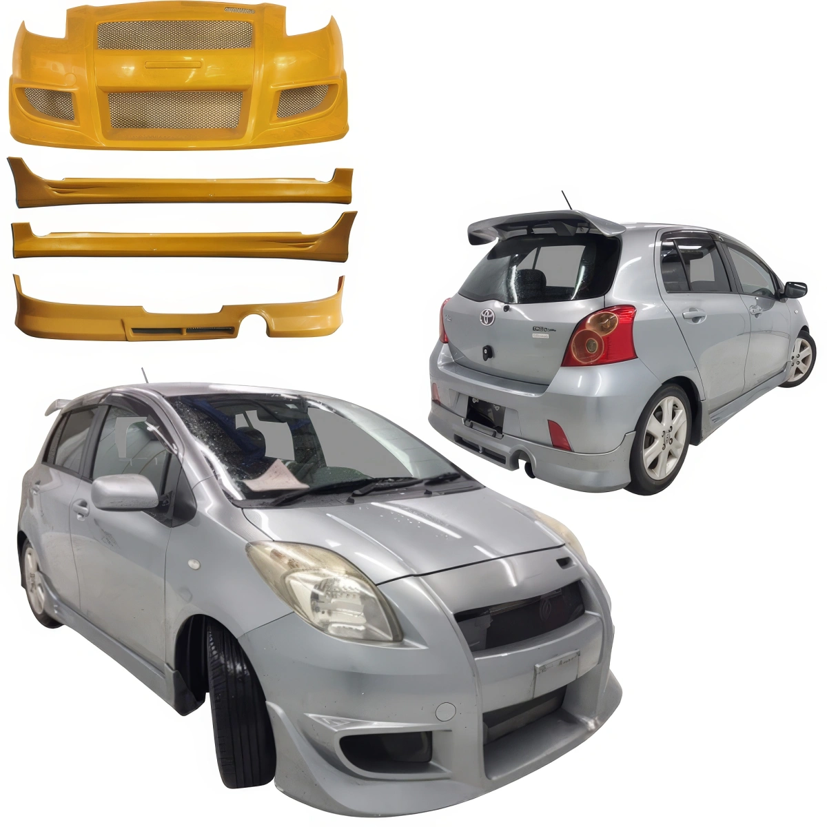 Modify your Toyota Yaris 2007 with our Exterior/Complete Body Kits - 11