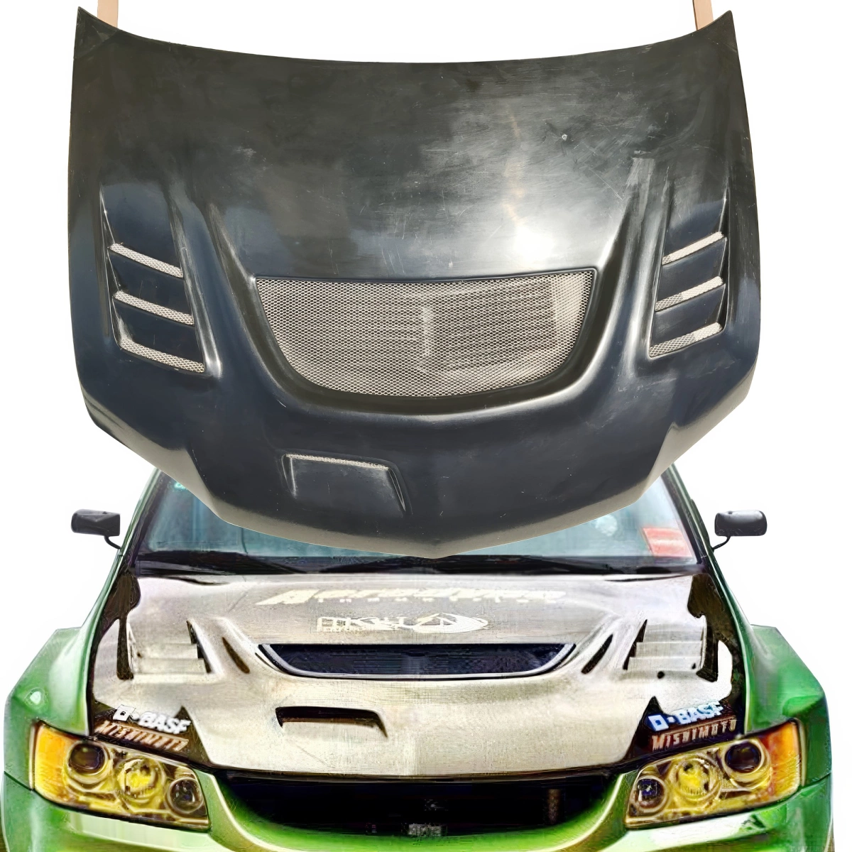 Modify your Mitsubishi Evolution 2003 with our Exterior/Hoods - 13