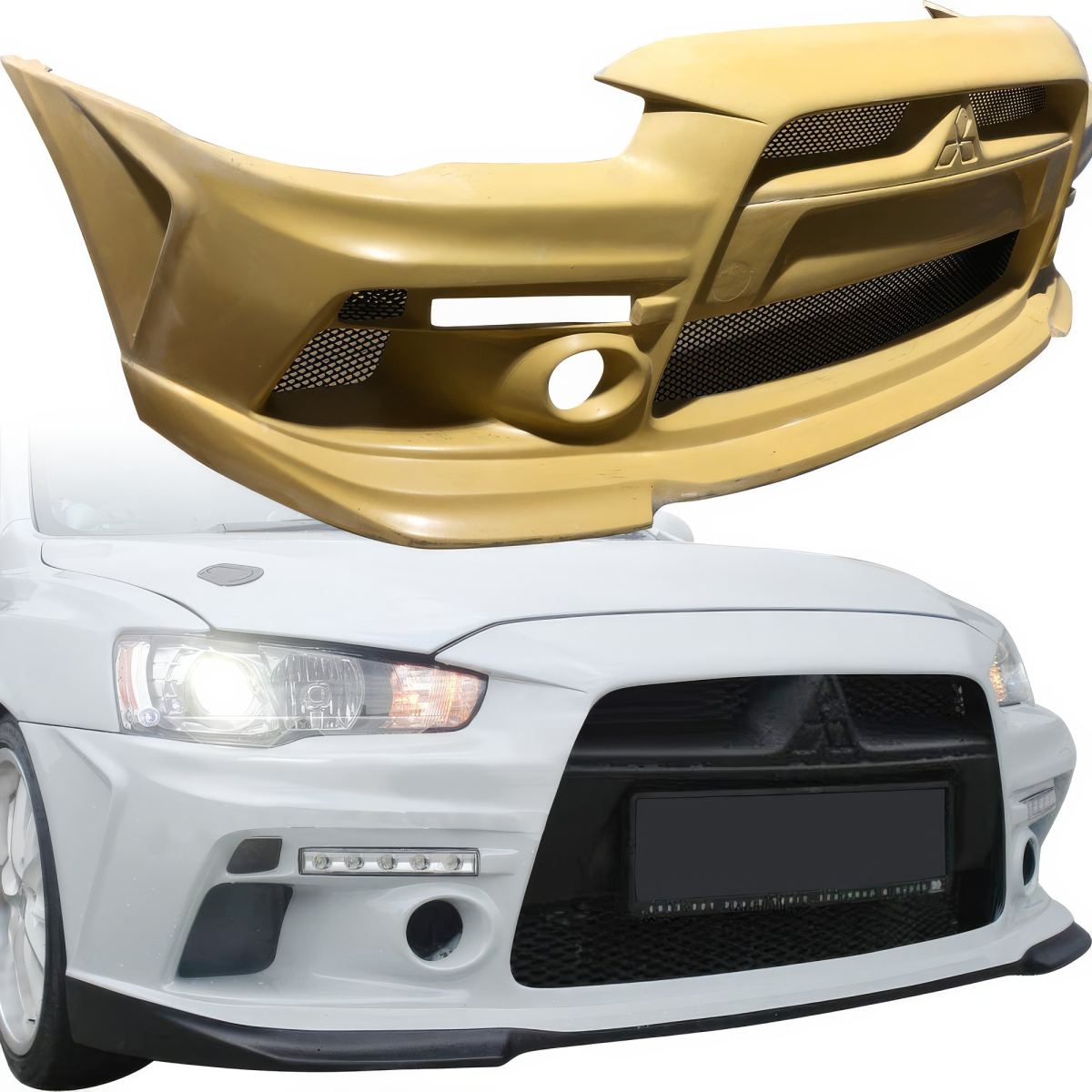 Modify your Mitsubishi Lancer 2010 with our Exterior/Front Bumpers or Lips - 