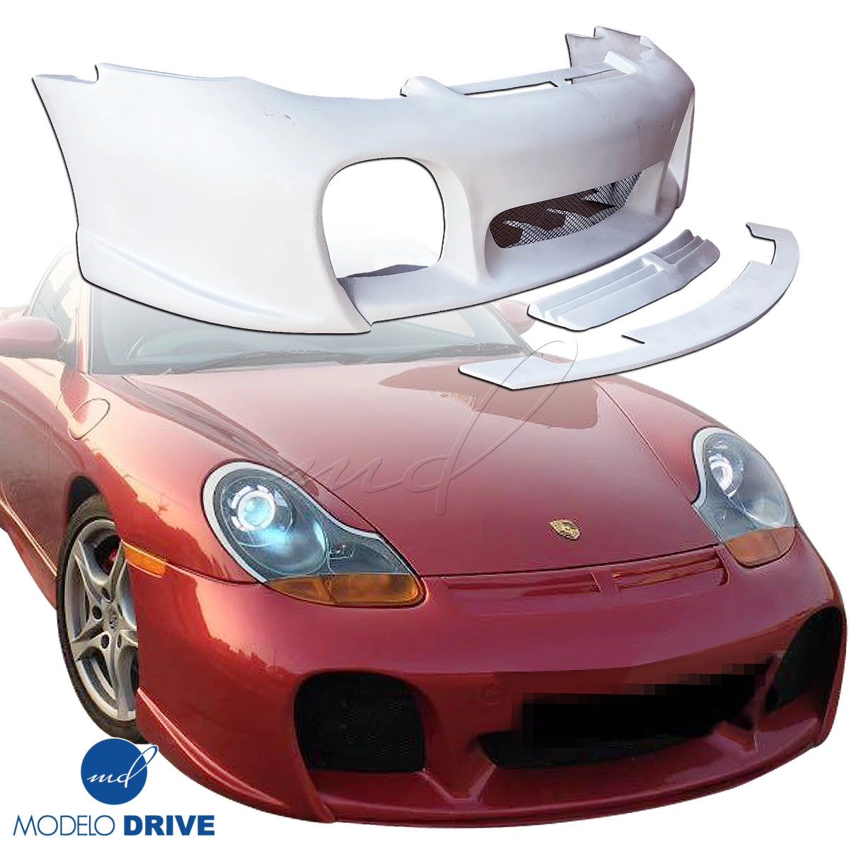 Modify your Porsche Boxster 1997 with our Exterior/Front Bumpers - 8