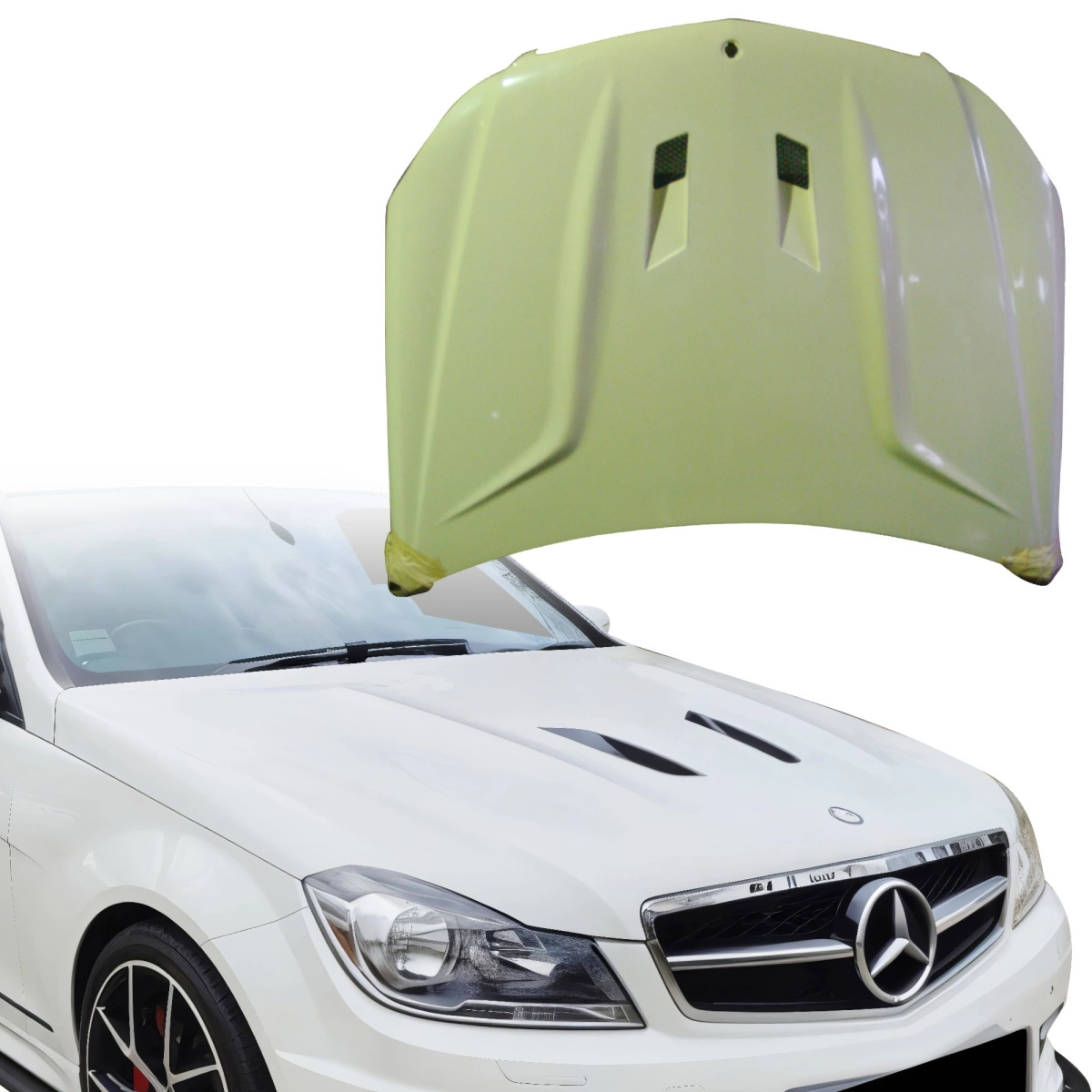 Modify your Mercedes-Benz C-Class 2012 with our Exterior/Hoods - 1