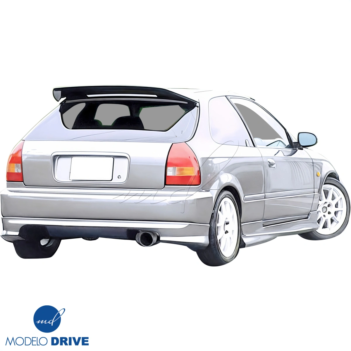 Modify your Honda Civic 1996 with our Exterior/Rear Lips - 7