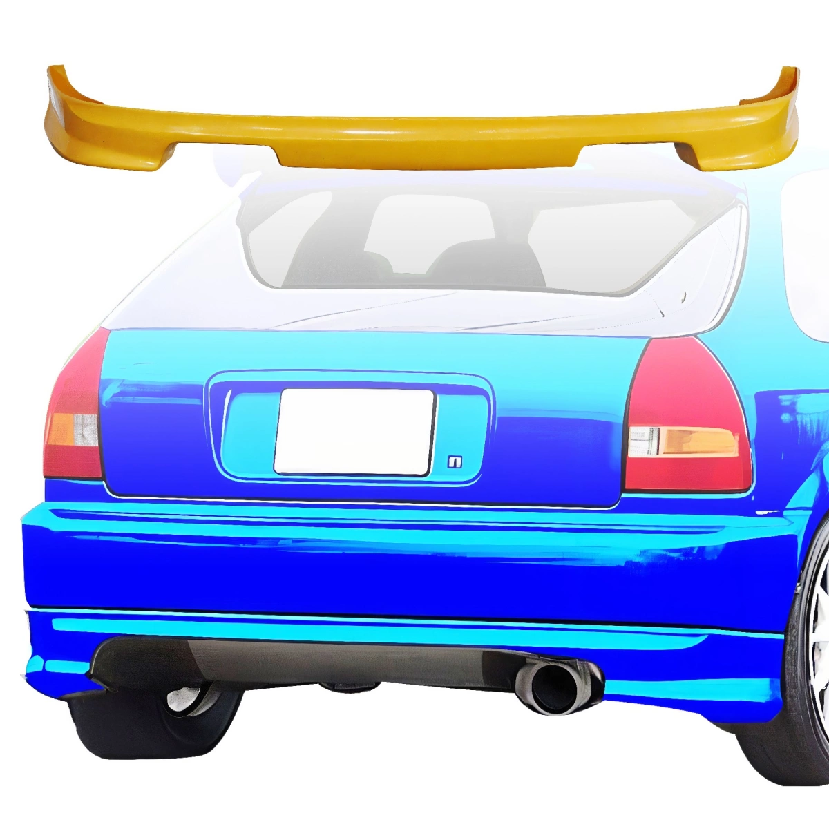 Modify your Honda Civic 1996 with our Exterior/Rear Lips - 4