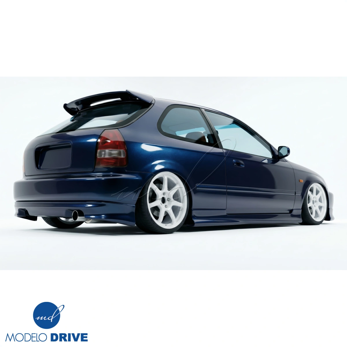 Modify your Honda Civic 1996 with our Exterior/Rear Lips - 12