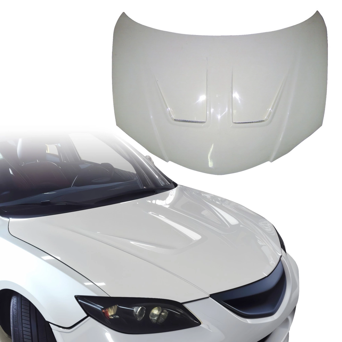 Modify your Mazda 3 2004 with our Exterior/Hoods - 1