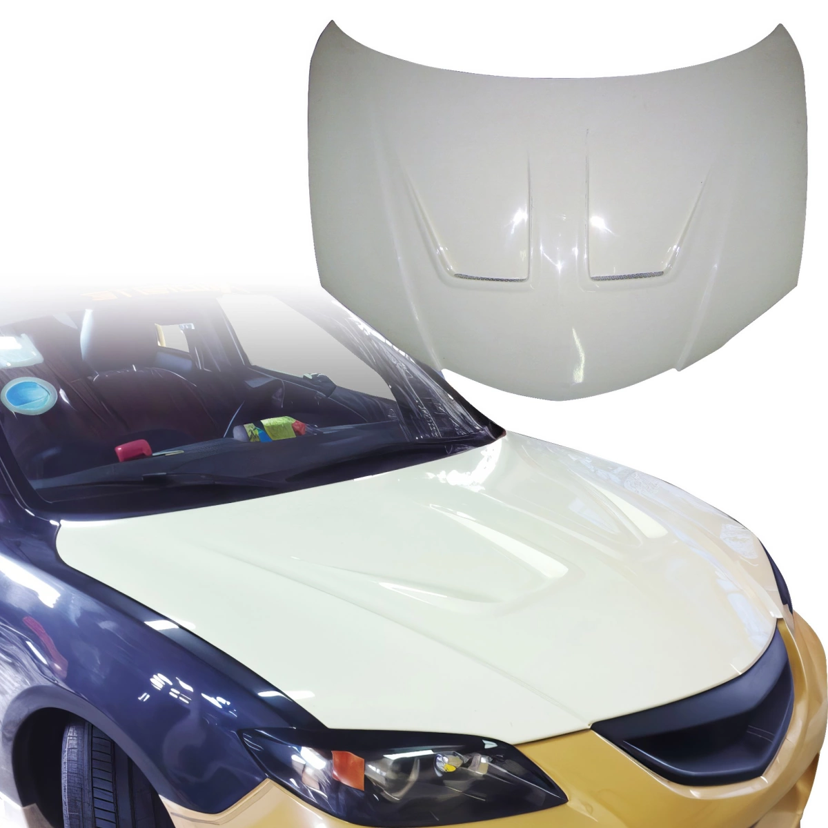 Modify your Mazda 3 2004 with our Exterior/Hoods - 3