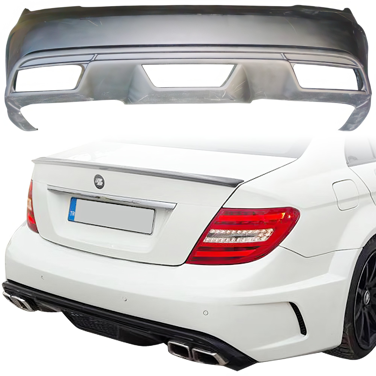 Modify your Mercedes-Benz C300 2008 with our Exterior/Rear Bumpers or Lips - 