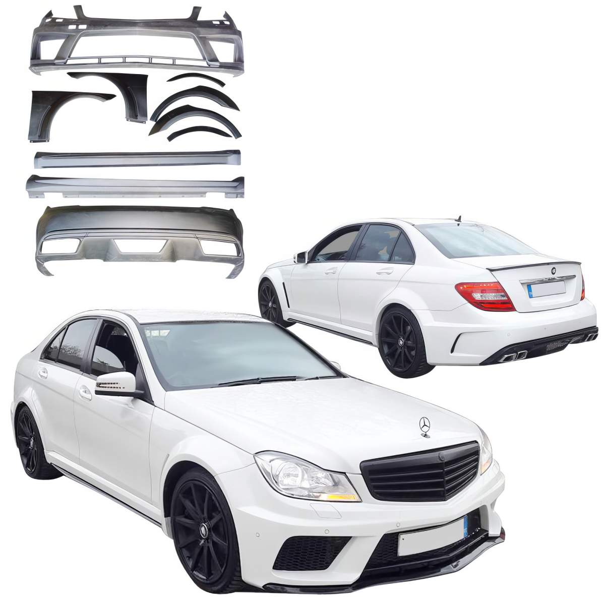 Modify your Mercedes-Benz C300 2008 with our Exterior/Complete Body Kits - 