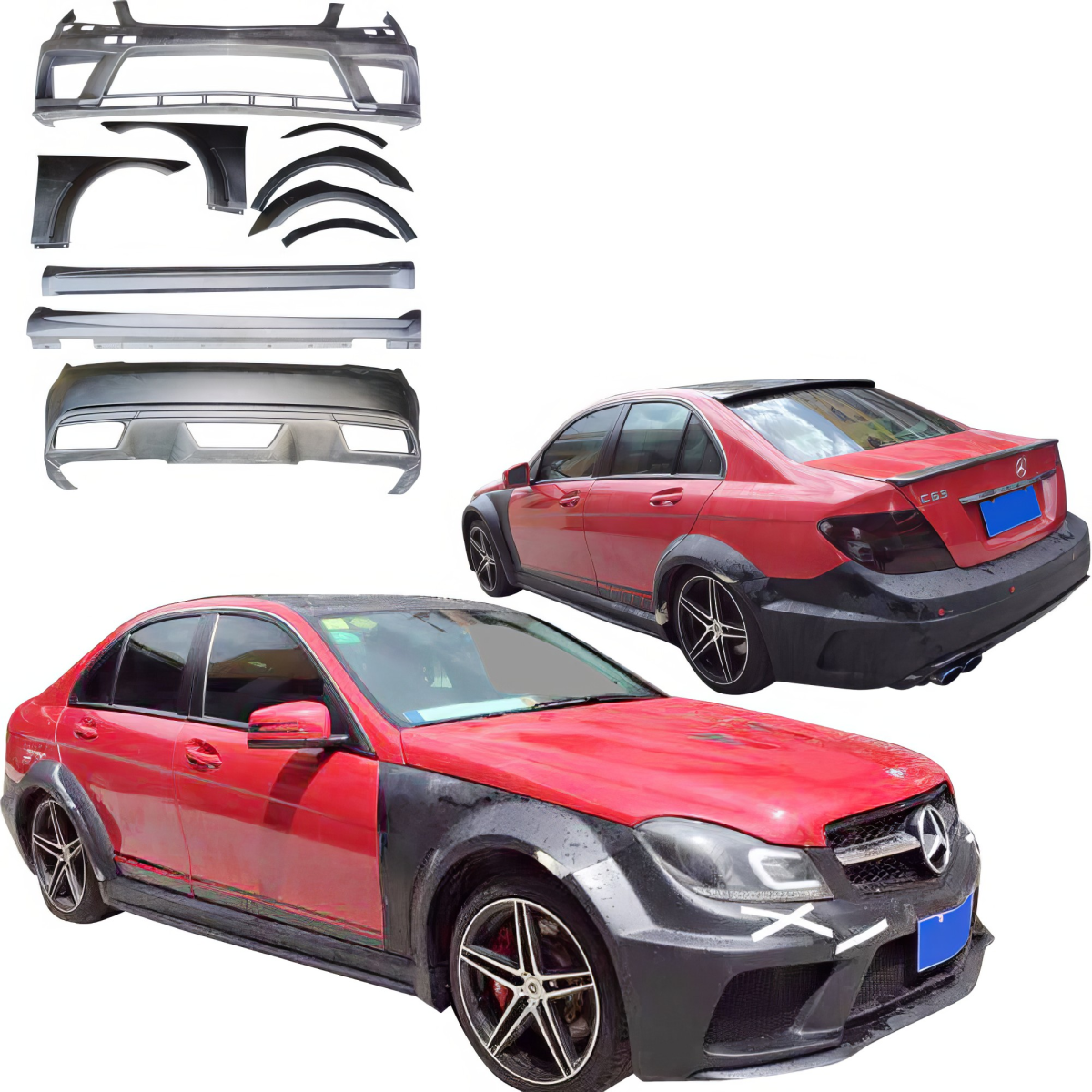 Modify your Mercedes-Benz C300 2008 with our Exterior/Complete Body Kits - 