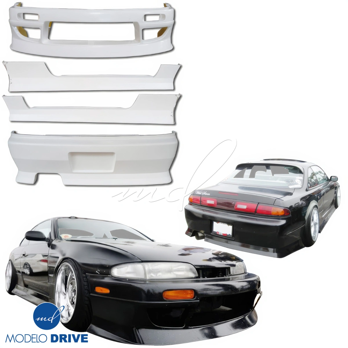 Modify your Nissan 240SX 1995 with our Exterior/Complete Body Kits - 6