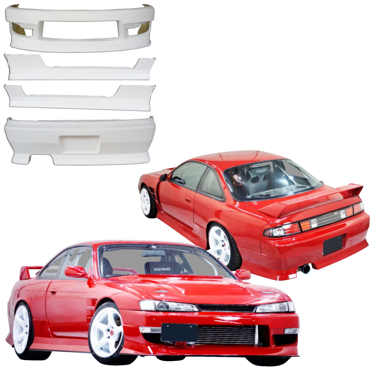 Modify your Nissan 240SX 1997 with our Exterior/Complete Body Kits - 