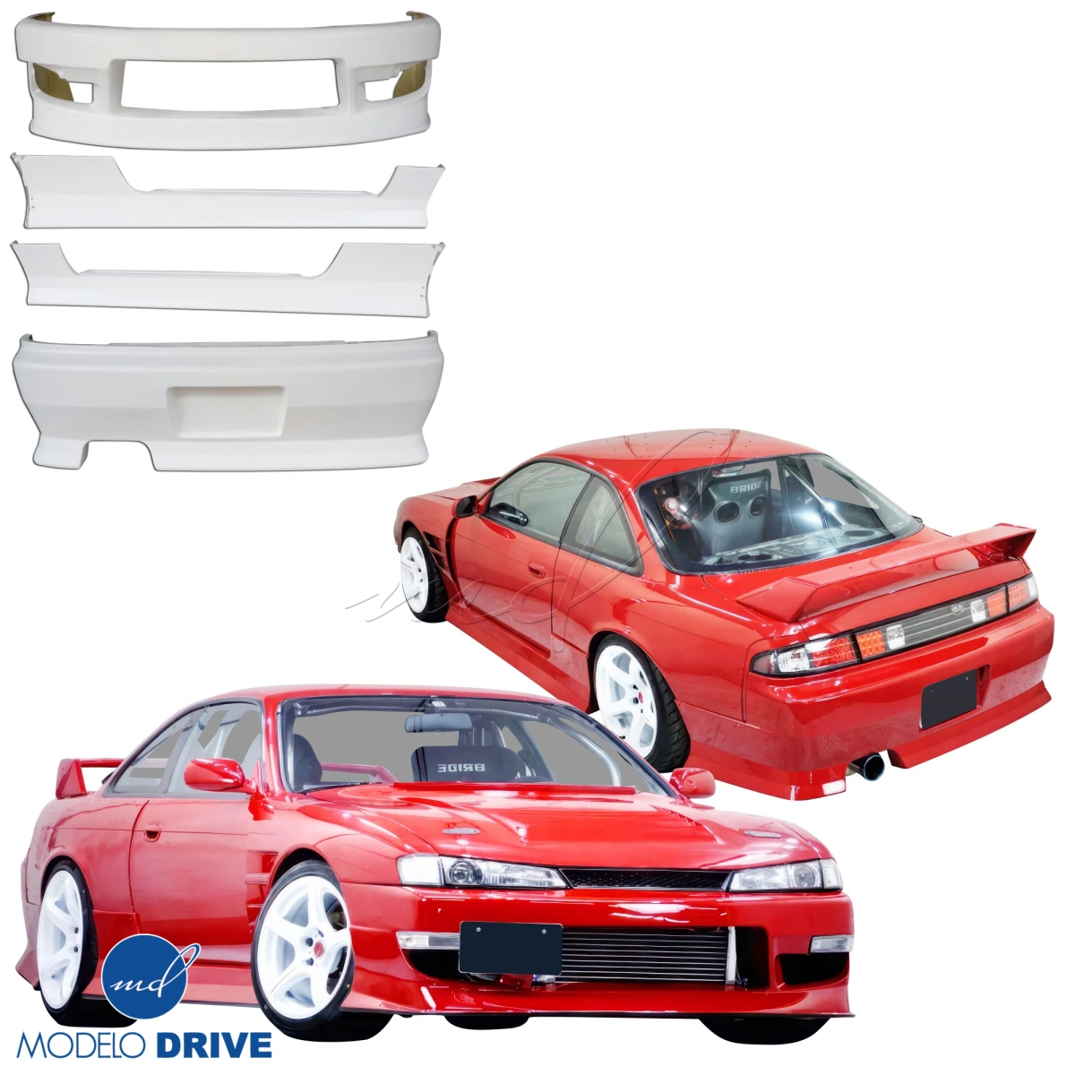 Modify your Nissan 240SX 1997 with our Exterior/Complete Body Kits - 8