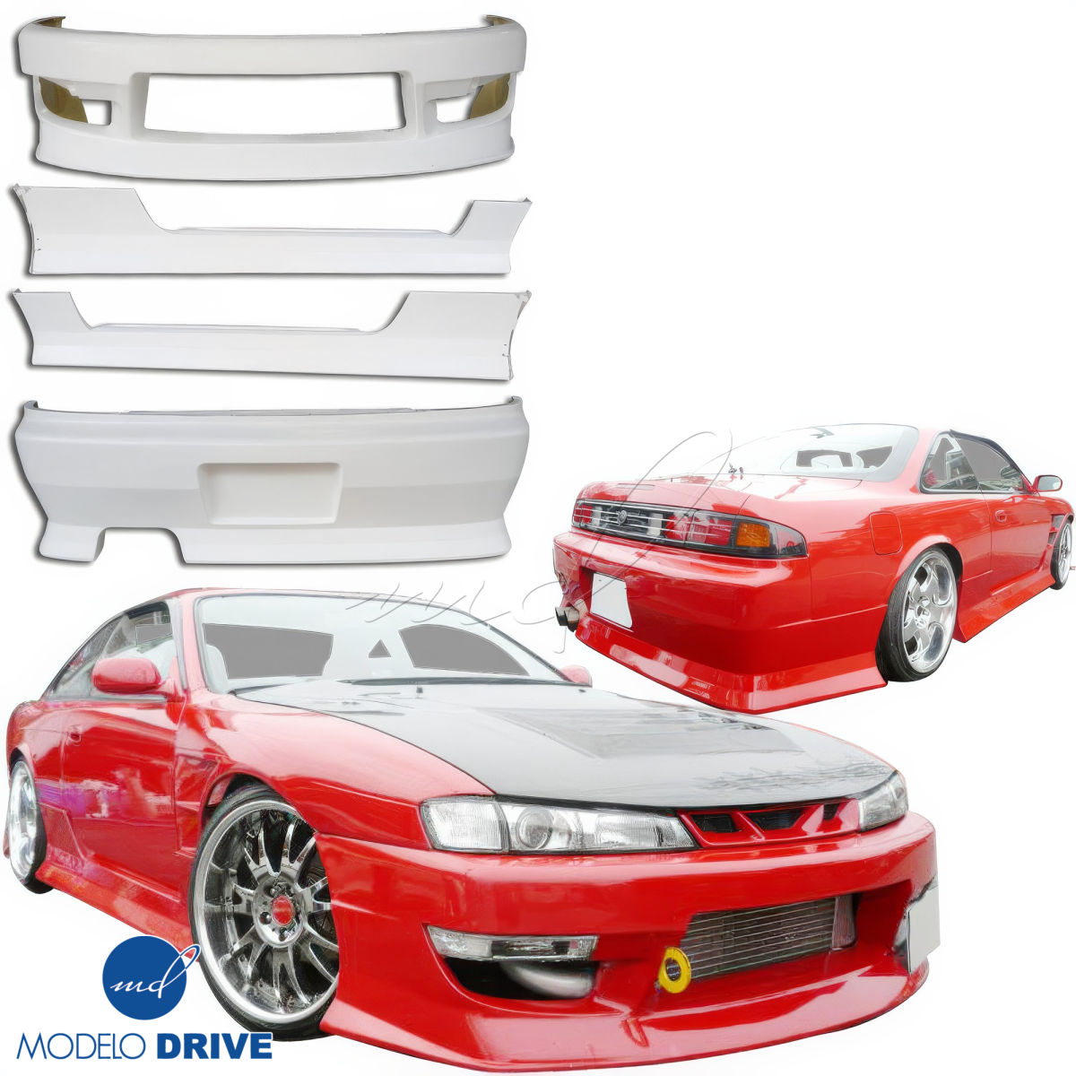 Modify your Nissan 240SX 1997 with our Exterior/Complete Body Kits - 