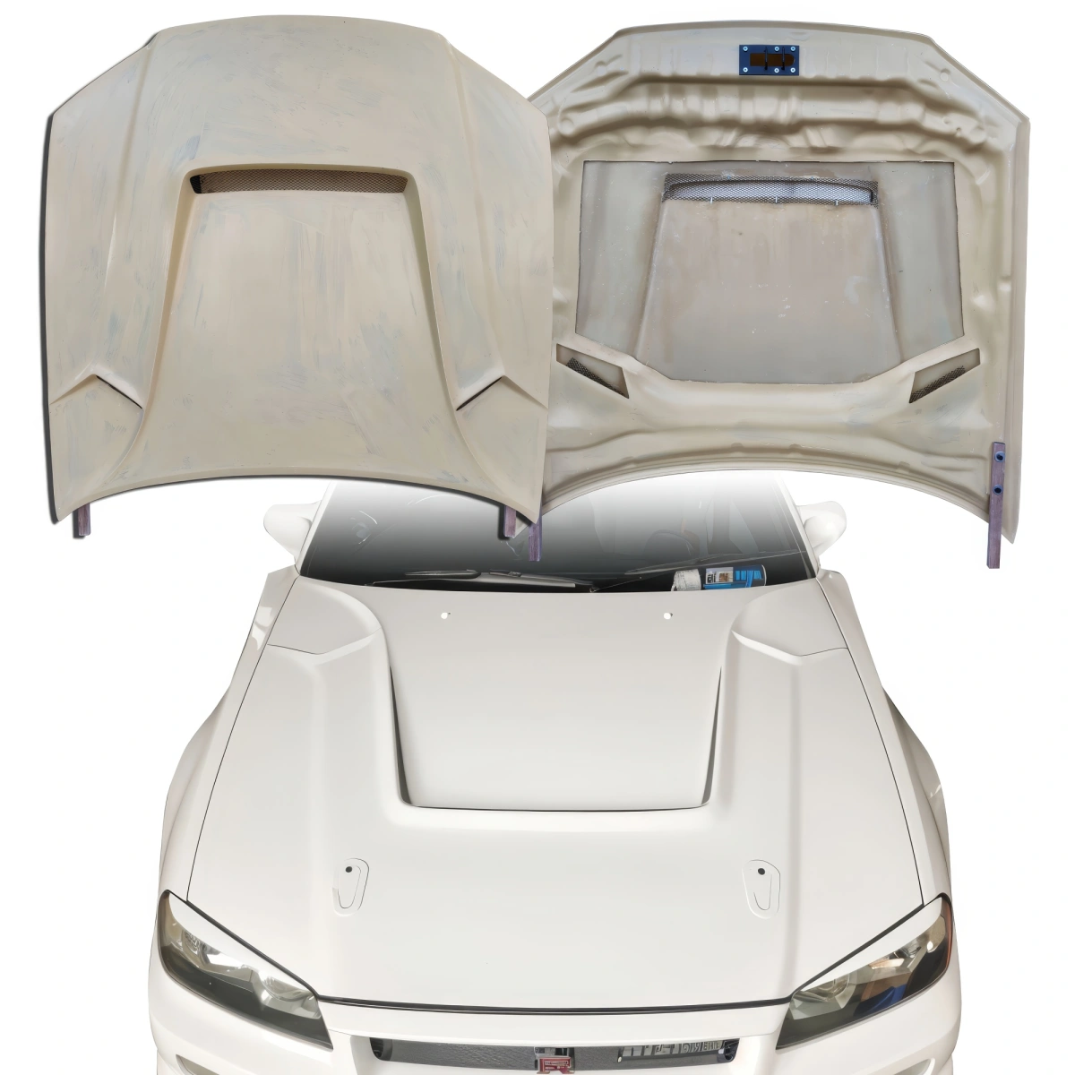 Modify your Nissan Skyline (R34) GTR 1999 with our Exterior/Hoods - 1