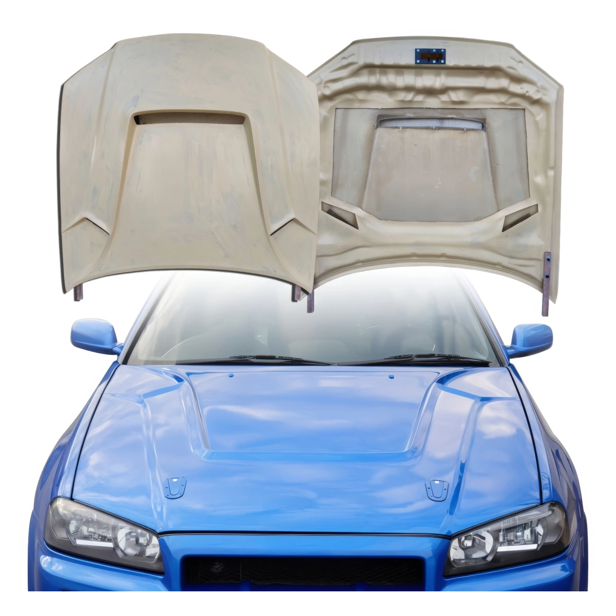 Modify your Nissan Skyline (R34) GTR 1999 with our Exterior/Hoods - 8
