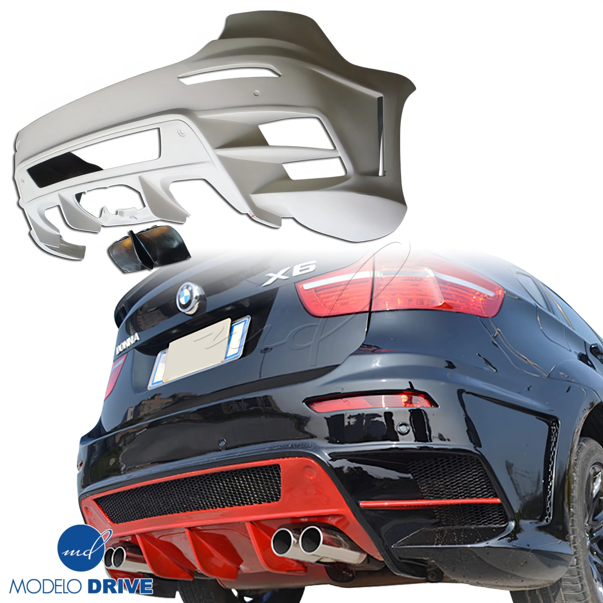 Modify your BMW X6 2008 with our Exterior/Diffusers - 9