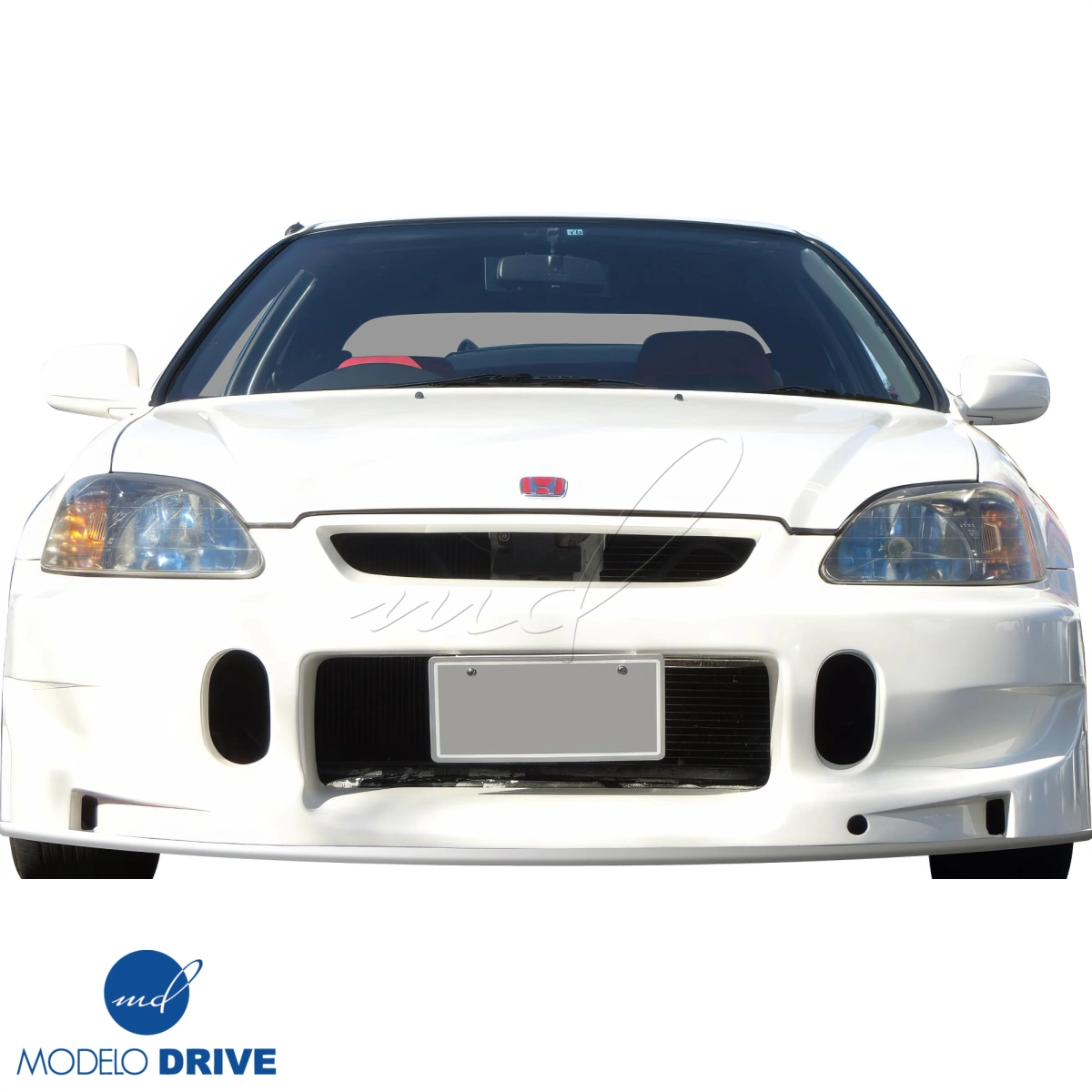 Modify your Honda Civic 1996 with our Exterior/Front Bumpers - 4