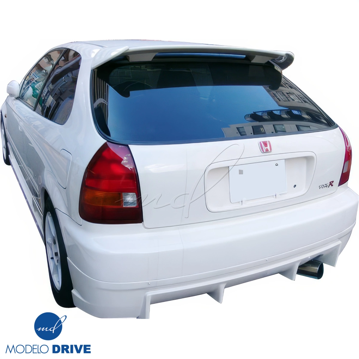 Modify your Honda Civic 1996 with our Exterior/Rear Lips - 2