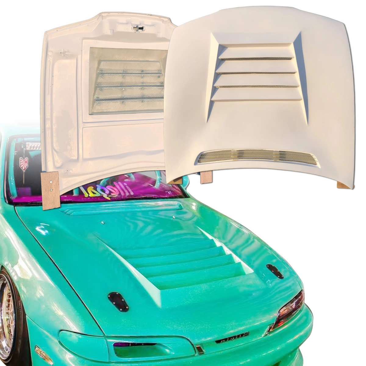 Modify your Nissan 240SX 1995 with our Exterior/Hoods - 1