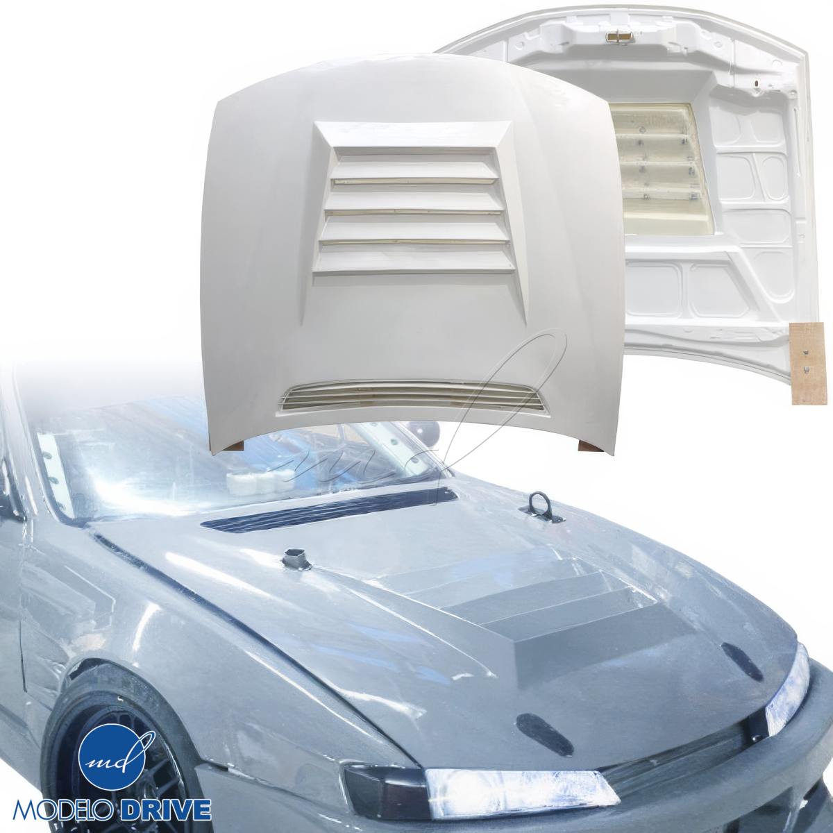 Modify your Nissan 240SX 1997 with our Exterior/Hoods - 