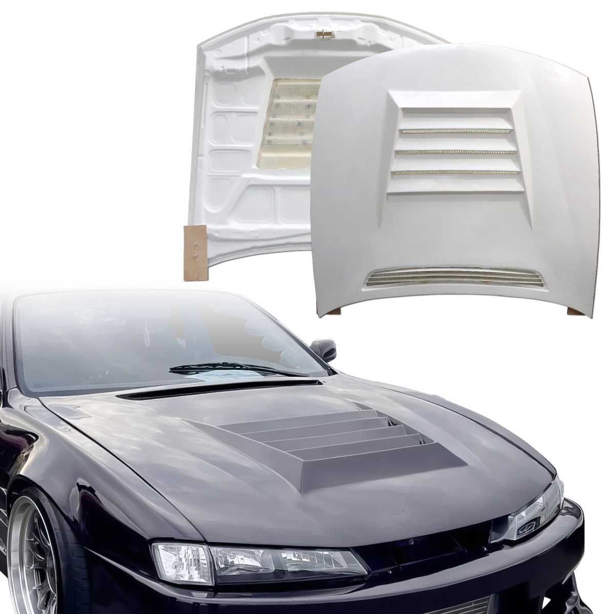 Modify your Nissan 240SX 1997 with our Exterior/Hoods - 12