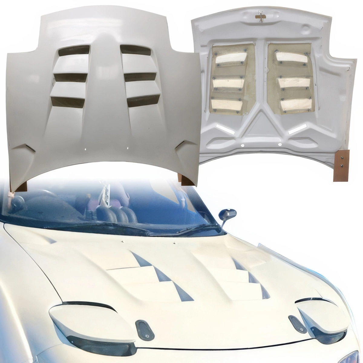 Modify your Mazda RX-7 1993 with our Exterior/Hoods - 1
