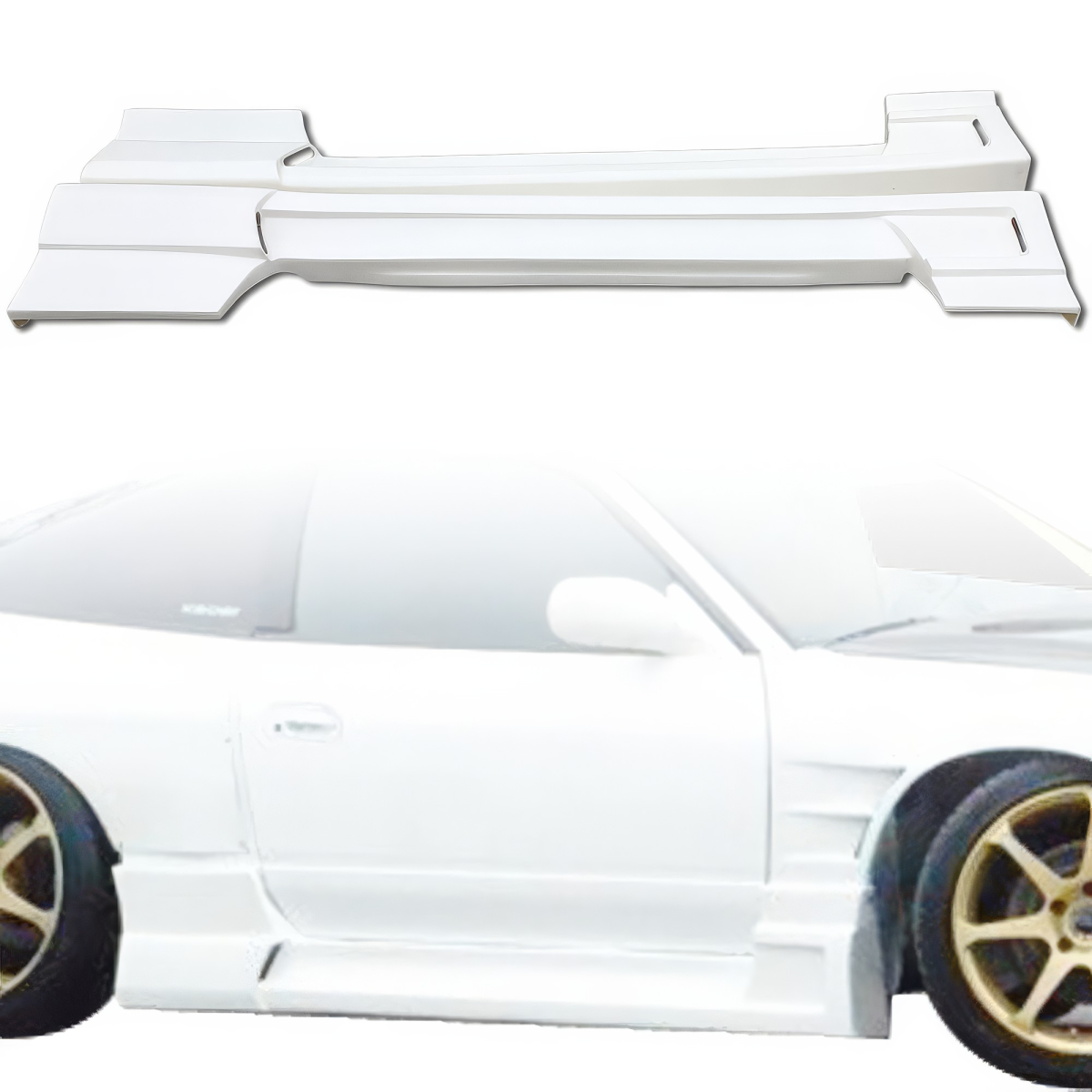 Modify your Nissan 240SX 1989 with our Exterior/Side Skirts - 