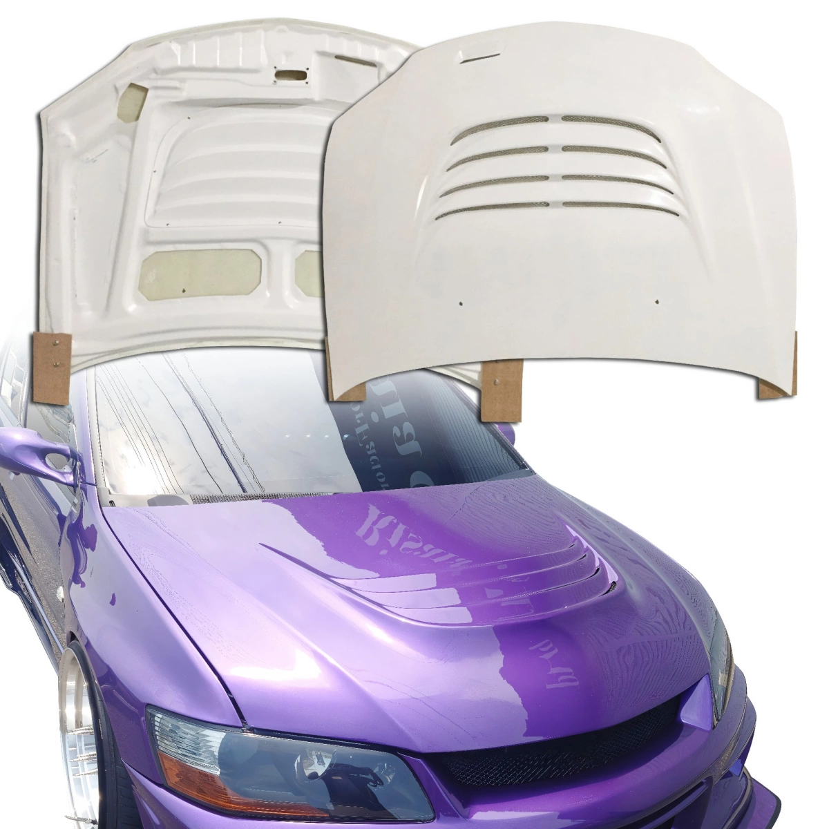 Modify your Mitsubishi Evolution 2003 with our Exterior/Hoods - 8