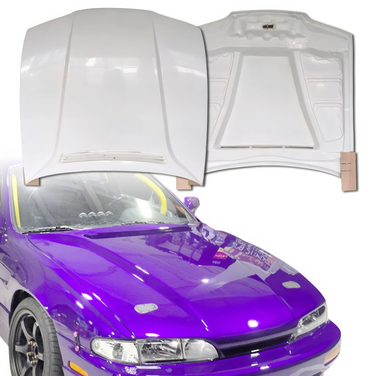 Modify your Nissan 240SX 1995 with our Exterior/Hoods - 1
