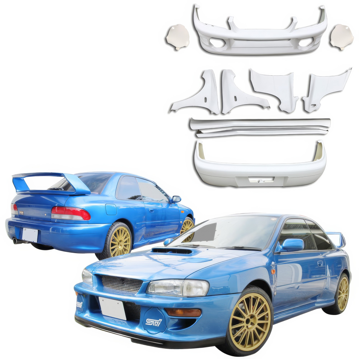 Modify your Subaru Impreza 1993 with our Exterior/Complete Body Kits - 