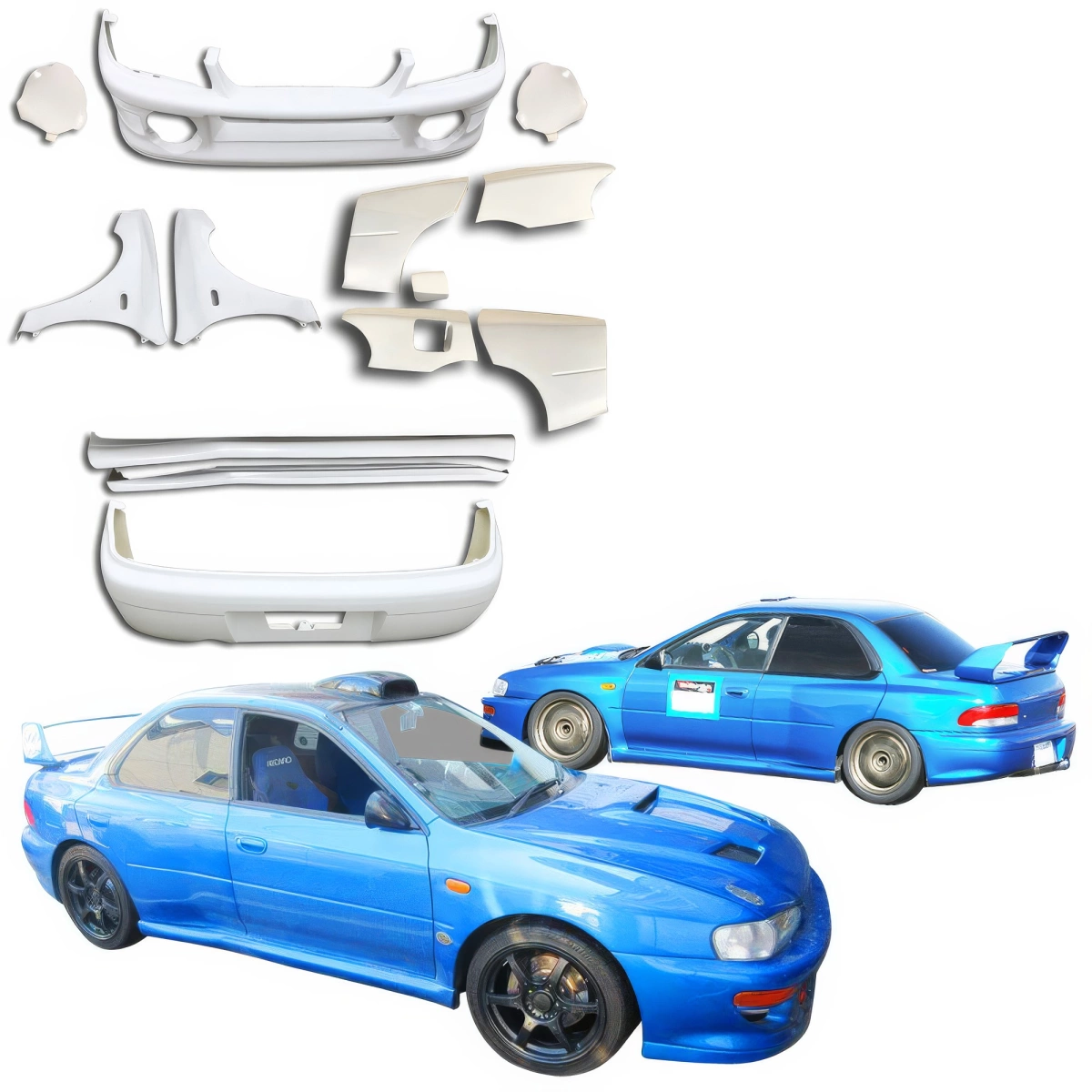 Modify your Subaru Impreza 1993 with our Exterior/Complete Body Kits - 1