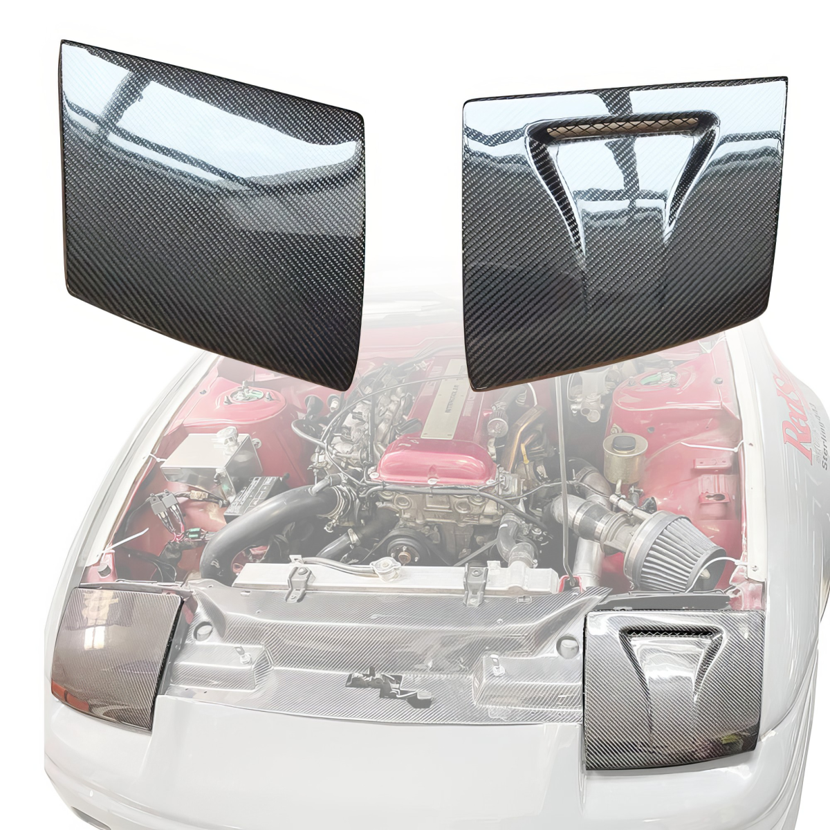 Modify your Nissan 240SX 1989 with our Lighting/Headlight and Tail Light Covers - 