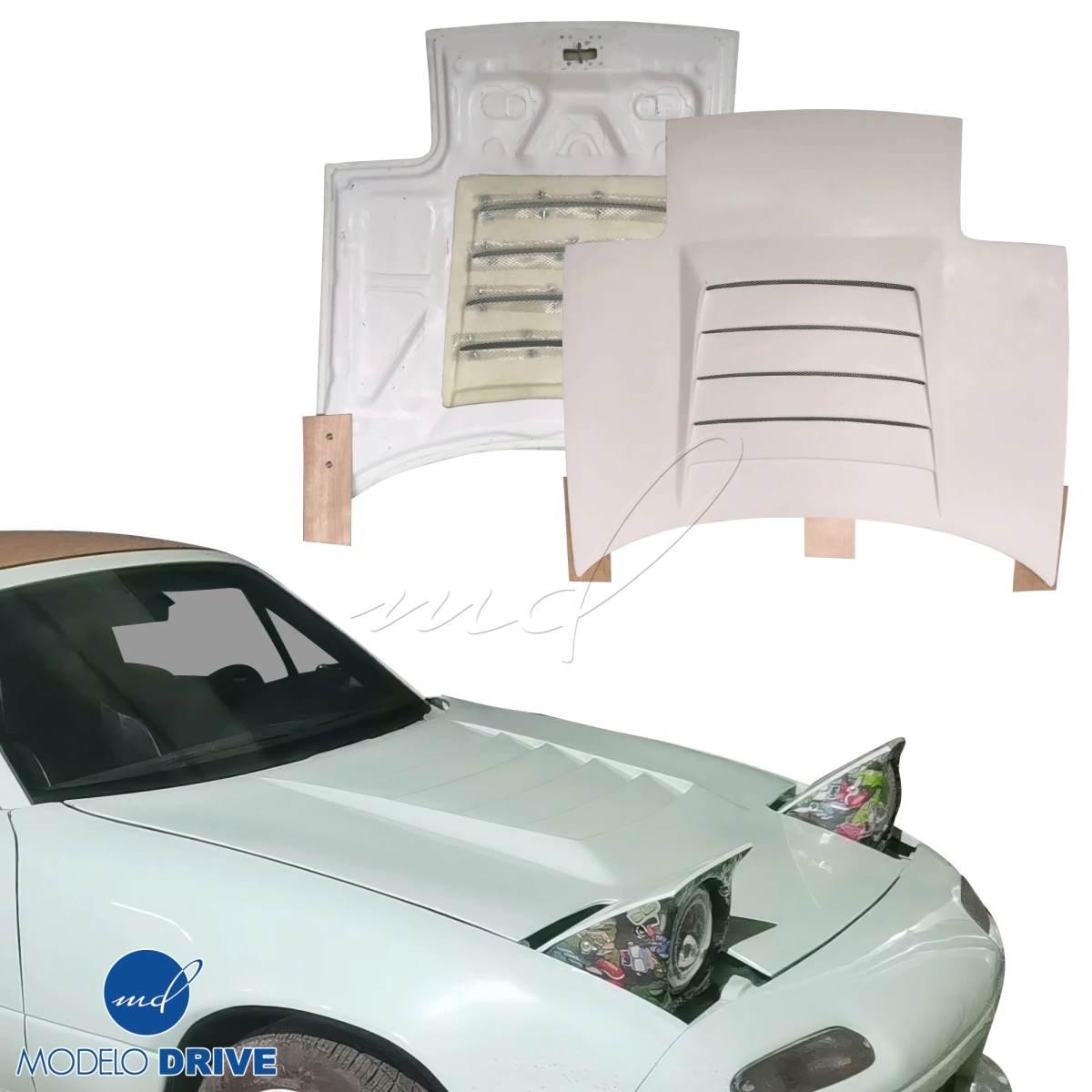 Modify your Mazda Miata 1990 with our Exterior/Hoods - 15