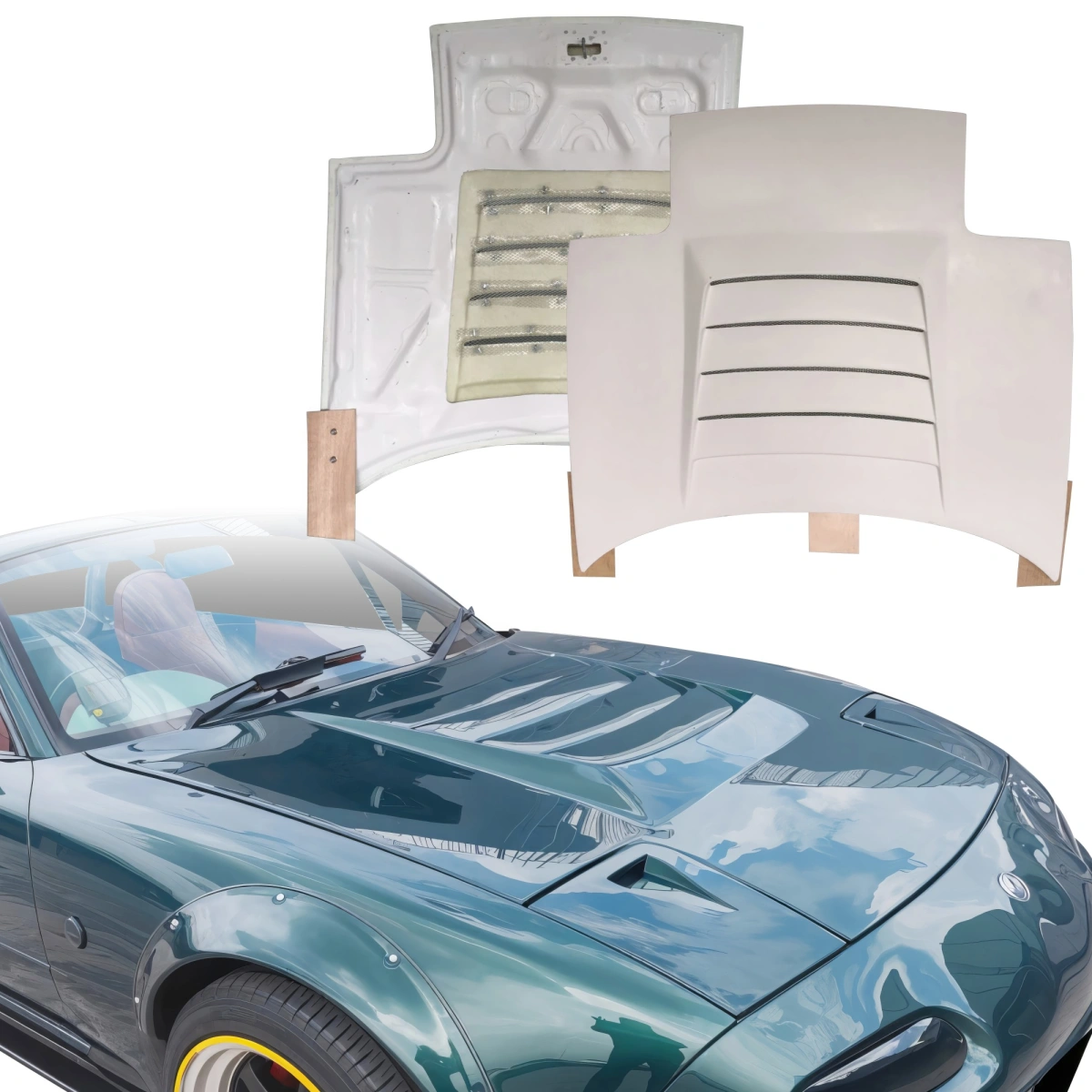 Modify your Mazda Miata 1990 with our Exterior/Hoods - 16