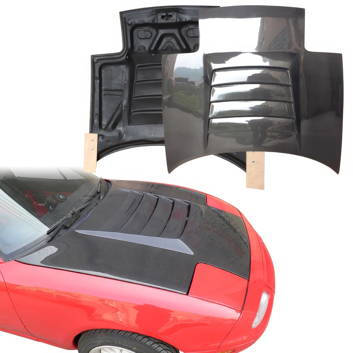 Modify your Mazda Miata 1990 with our Exterior/Hoods - 1