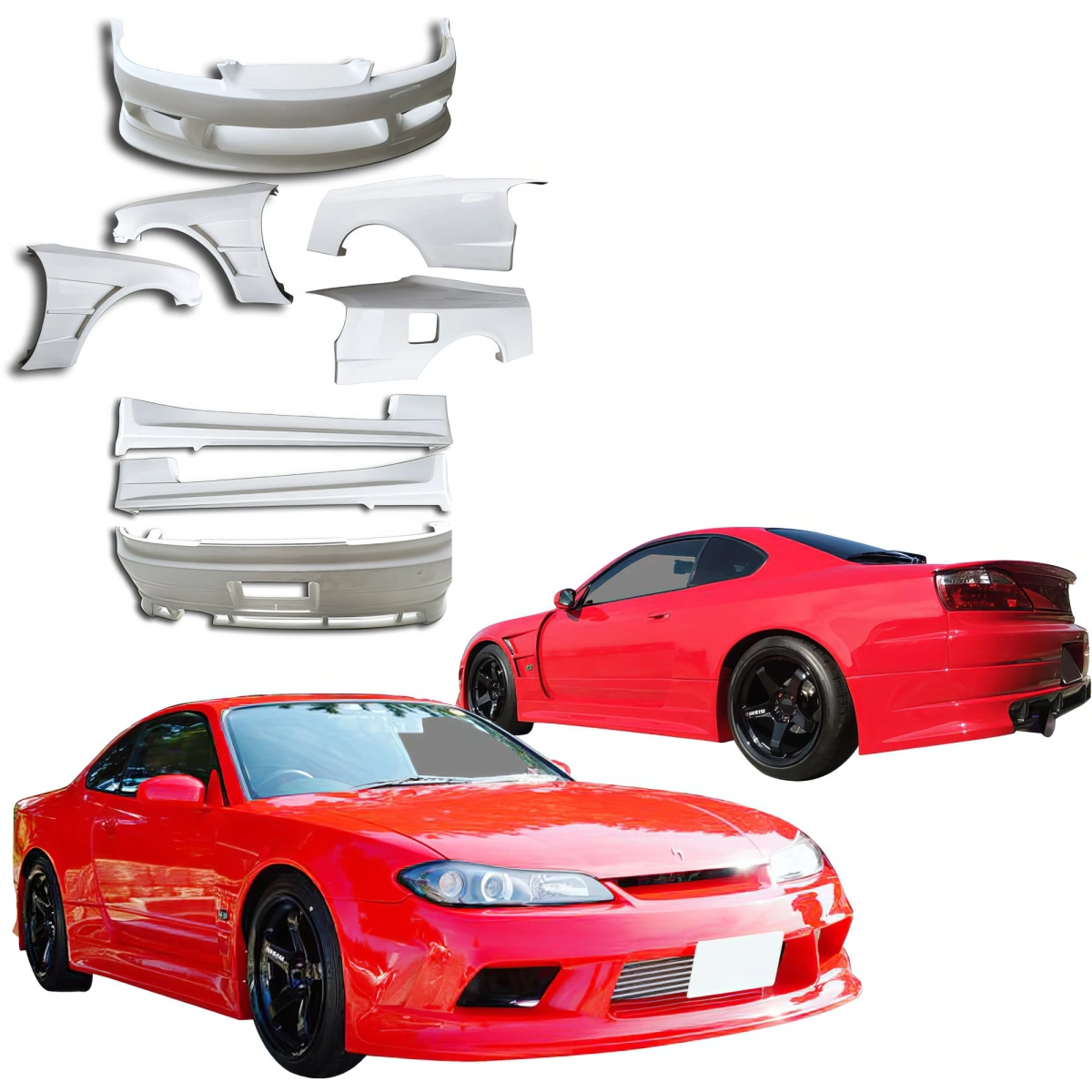 Modify your Nissan Silvia 1999 with our Exterior/Complete Body Kits - 4