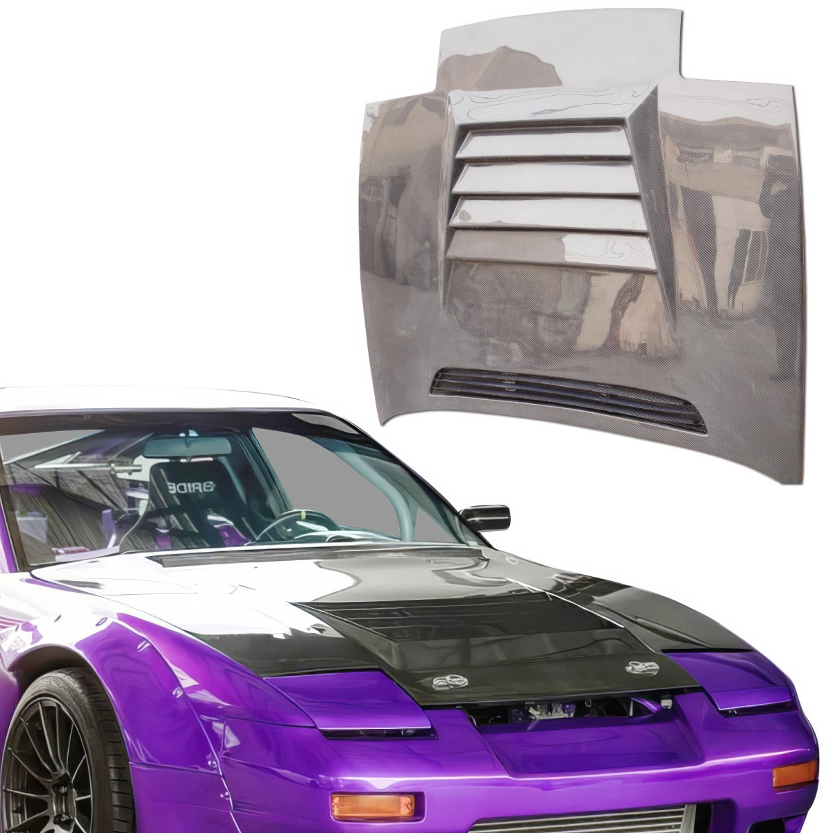 Modify your Nissan 240SX 1989 with our Exterior/Hoods - 6