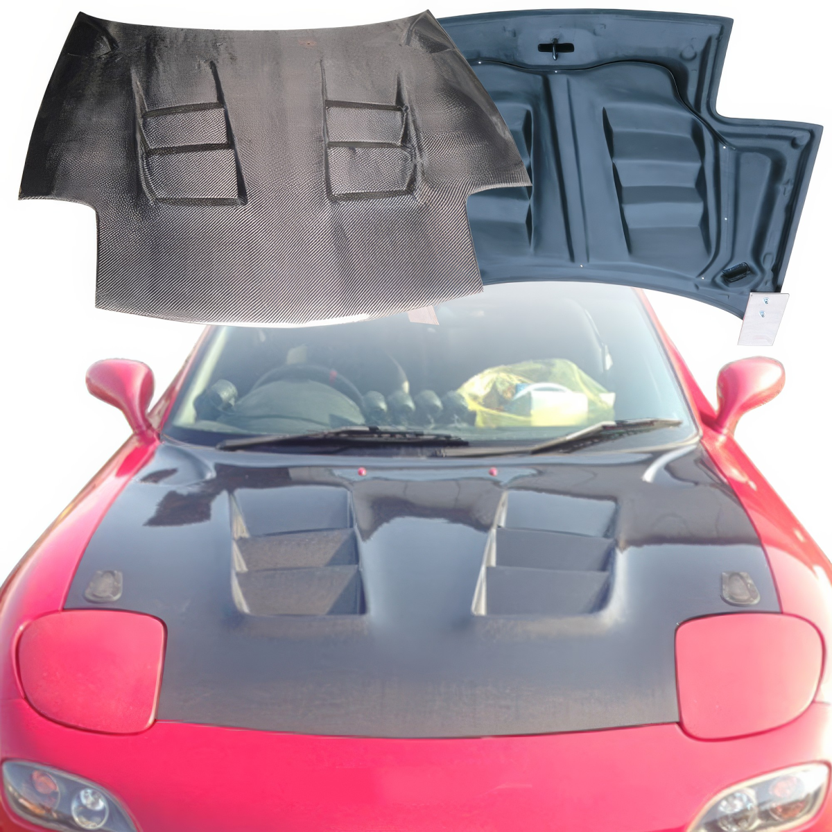 Modify your Mazda RX-7 1993 with our Exterior/Hoods - 