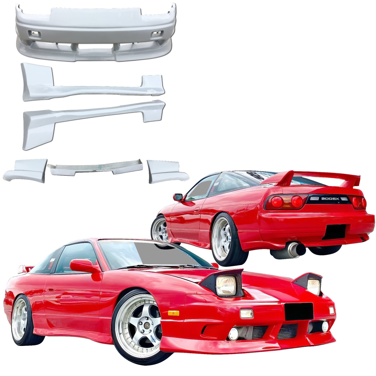 Modify your Nissan 240SX 1989 with our Exterior/Complete Body Kits - 