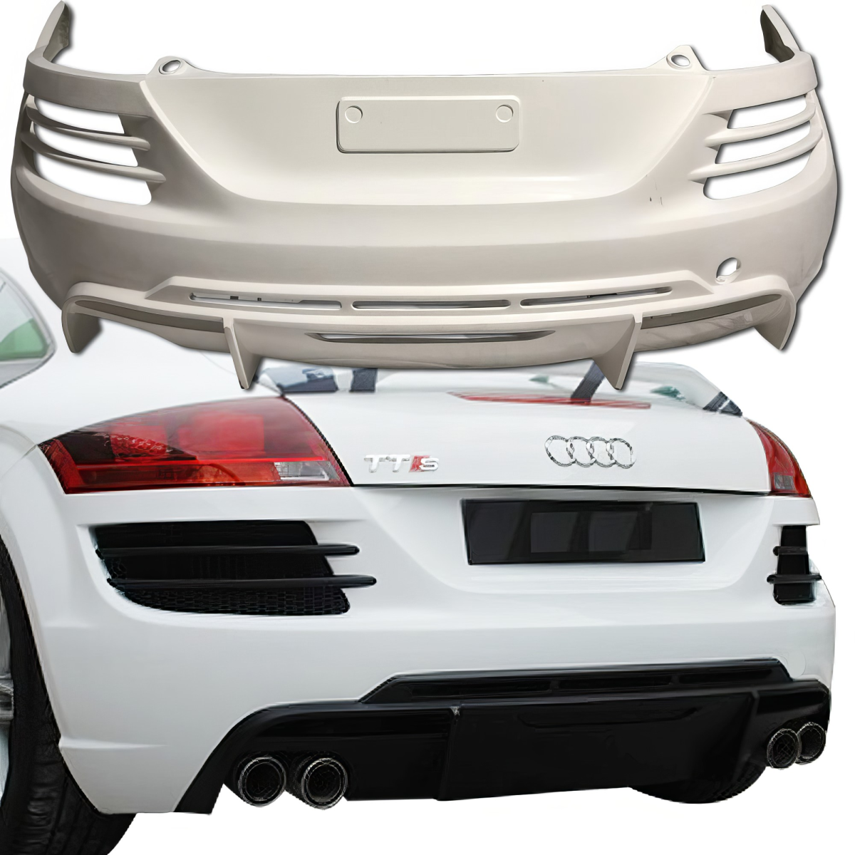 Modify your Audi TT 2008 with our Exterior/Rear Bumpers or Lips - 